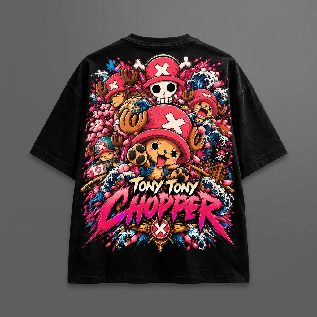 Tony Tony Chopper tee back-view mockup